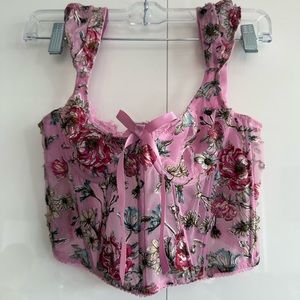 Victorias Secret-Flower Corset Top